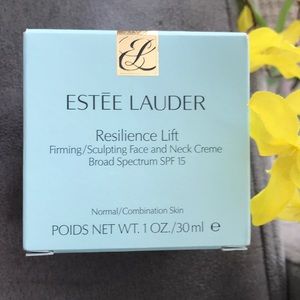 Water Lauder Resilience Lift face and neck cream.